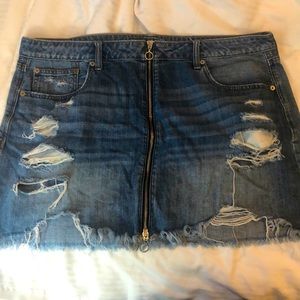 Ripped AE Denim Skirt